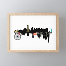 NYC and London Framed Mini Art Print