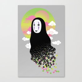 No Face and Soot Sprites Canvas Print