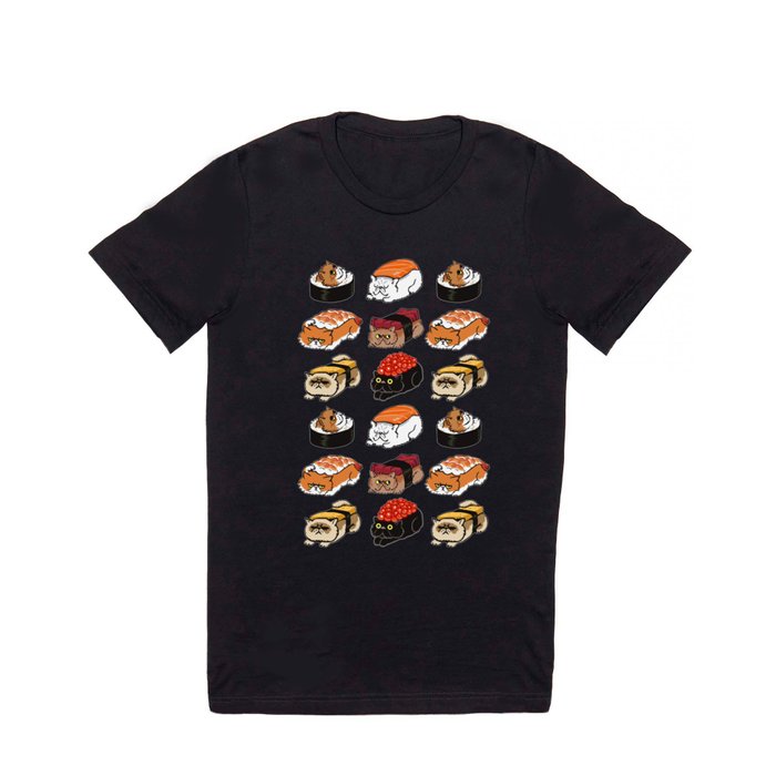 Sushi Persian Cat T Shirt
