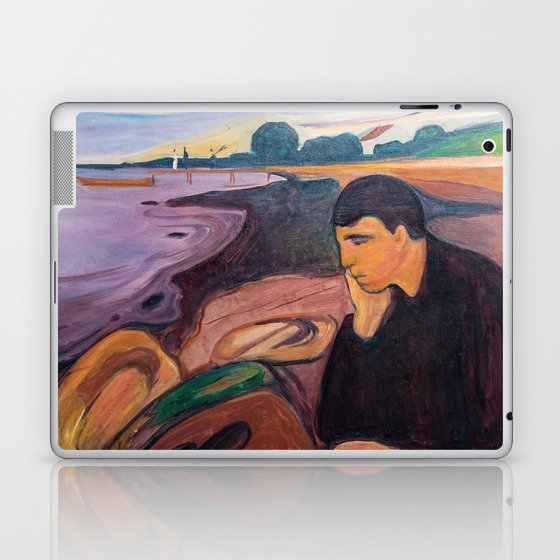 Edvard Munch - Melancholy 1894 Laptop & iPad Skin