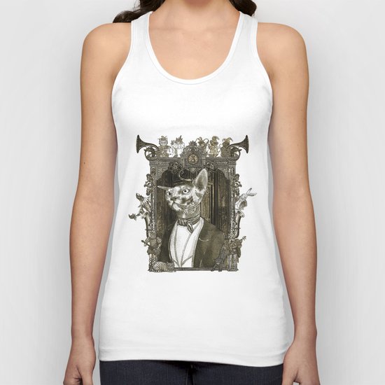 Steampunk Mr. Sphinx Unisex Tank Top