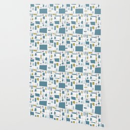 Retro Geometric Abstract Pattern Wallpaper