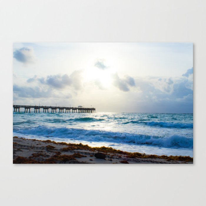 Sunrise At The Pier Canvas Print