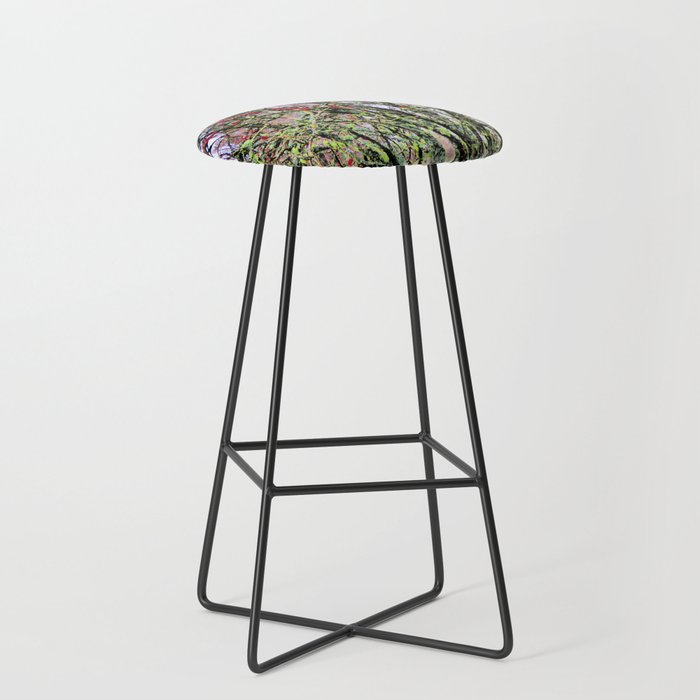 Winter Rowan Tree with Berries in Expressive and I Art Bar Stool