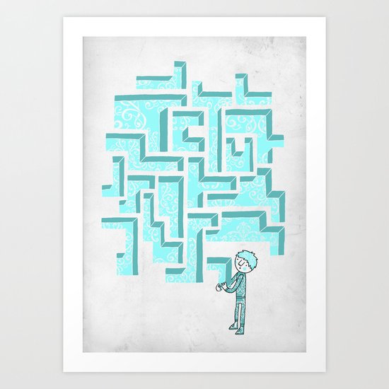 Finish it later Art Print
