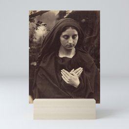 Il Penseroso by Julia Margaret Cameron Mini Art Print | Peace, Sacred, Ulia, Decor, Woman, Art, Vintage, Hands, Margaret, Penseroso 