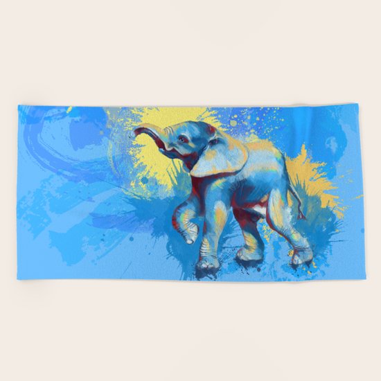 Baby Elephant Beach Towel