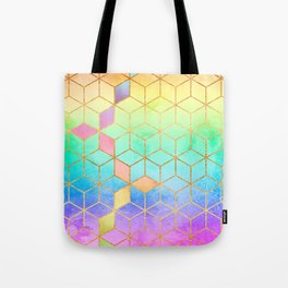 Rainbow Cubes Tote Bag