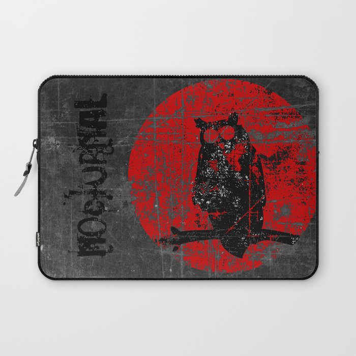 Nocturnal - Grunge Owl Laptop Sleeve