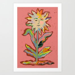 SUN FLOWER Art Print