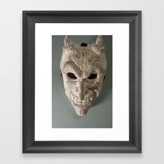 celtic demon Framed Art Print
