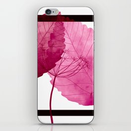 Overflow No2 - pink watercolor botanical iPhone Skin