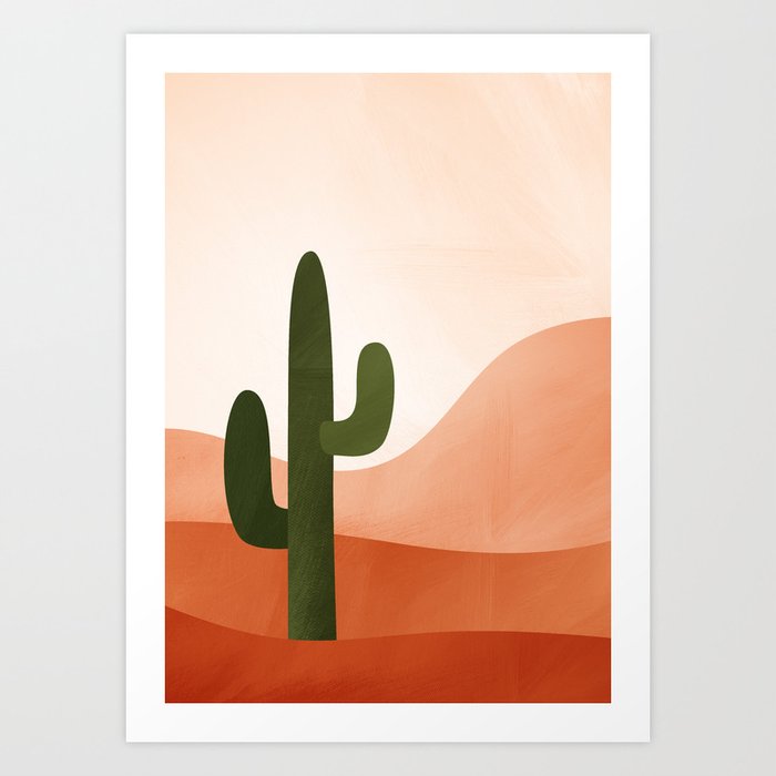 simple desert painting