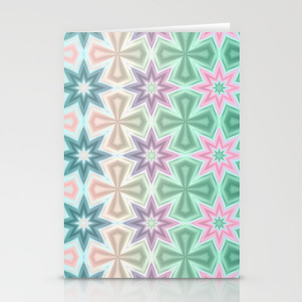 Crosses and Starbursts Stationery Cards