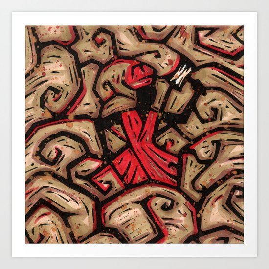 Orixás - Xango Art Print