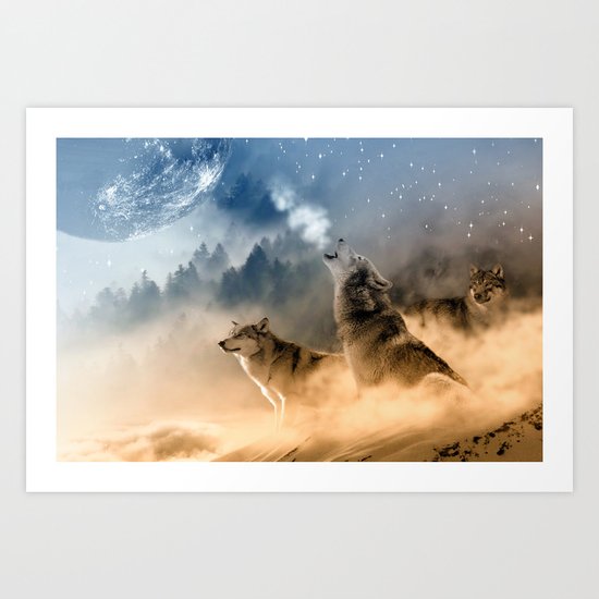 Moonrise Howl Art Print