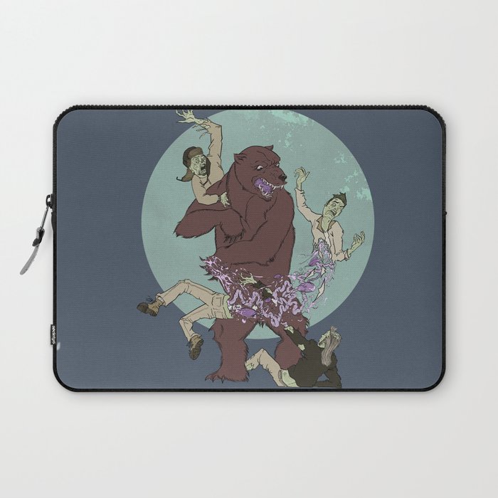 Bear VS Zombies Laptop Sleeve