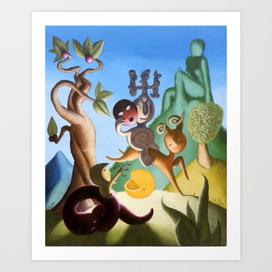 Shining Orange Art Print