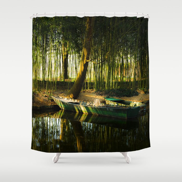 Monet's Lilly Pond Shower Curtain