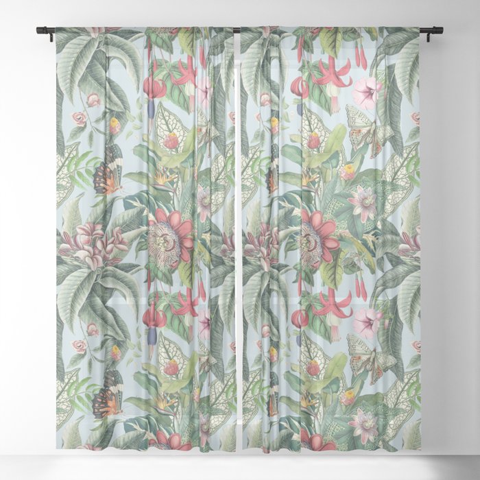Tropical Paradise VI Sheer Curtain