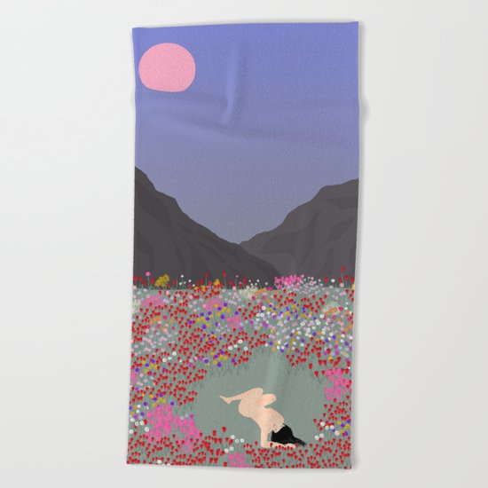Tulips Beach Towel