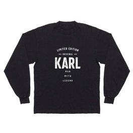 Mens Funny Personalized Name Karl Long Sleeve T-shirt