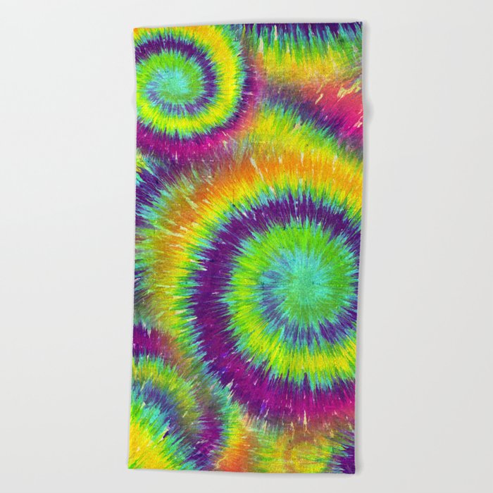 Vintage Hippie Beach Towel