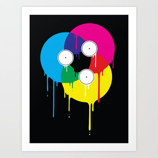 Melting Vinyl Art Print