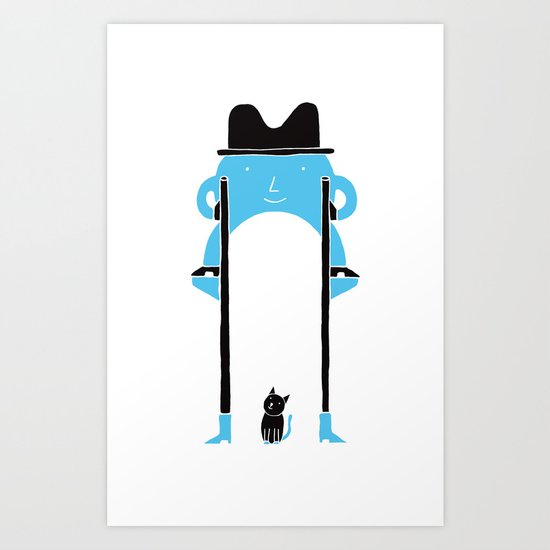 Mr Blue Boy Art Print