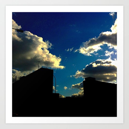 The Clouds above Art Print