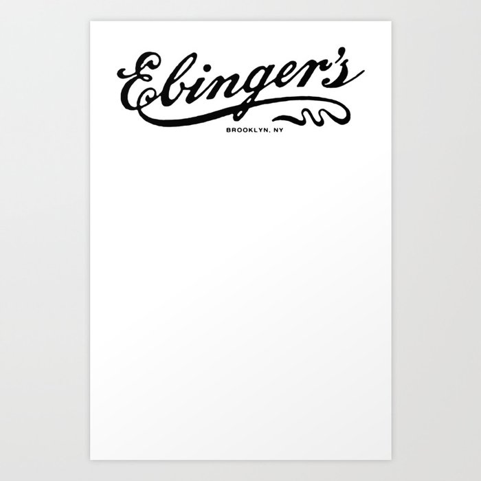 Ebinger's Bakery Art Print by teesyou | Society6