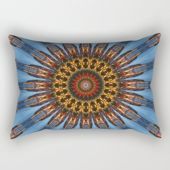 Kaleidoscope Coast at Night Rectangular Pillow