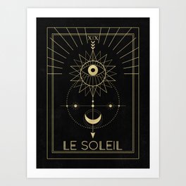 Le Soleil or The Sun Tarot Art Print