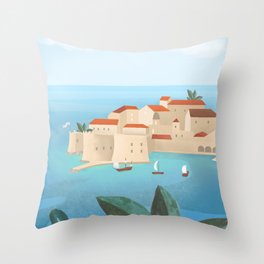 Dubrovnik, Croatia Throw Pillow
