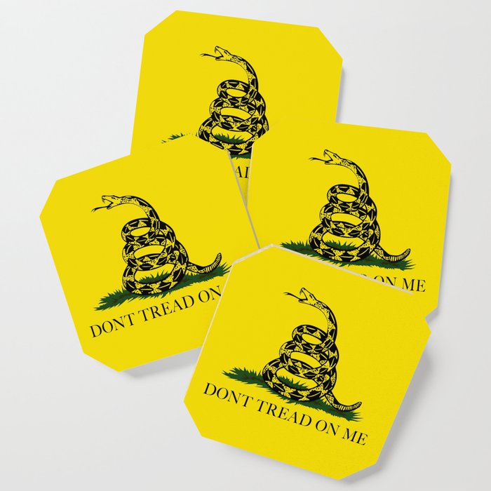 Don T Tread On Me Gadsden Flag Coaster By Brucestanfieldartistamerica Society6