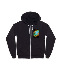 Crab Nebula Outer Space Photography Zip Hoodie