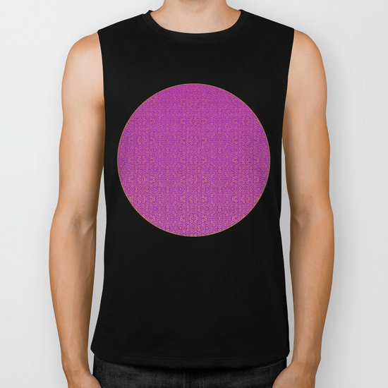 Purple Tribal Pattern Biker Tank