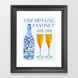 Champagne, anyone? Framed Art Print