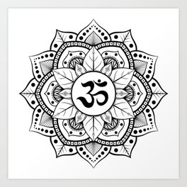 Om Mandala Art Print