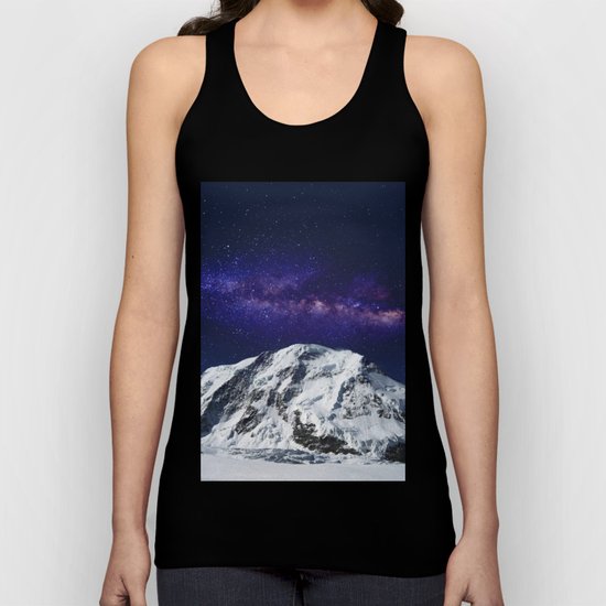 Snow + Galaxy #society6 #decor #buyart Unisex Tank Top