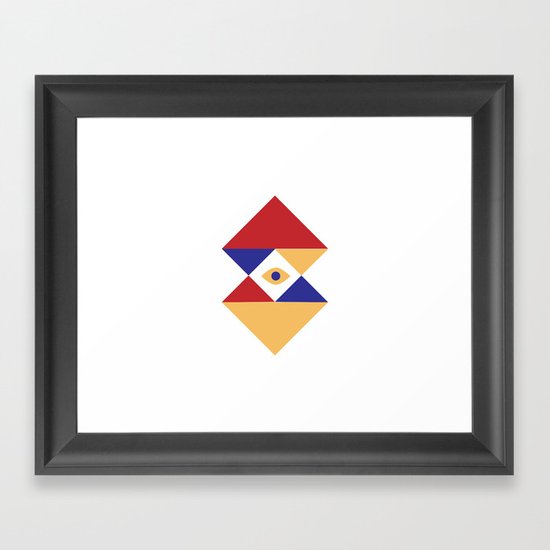 T R I | Eye Framed Art Print
