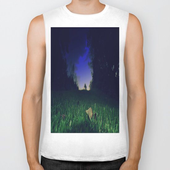 beyond the lawn Biker Tank
