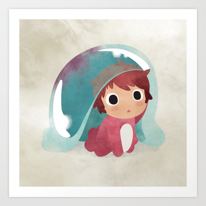 Ponyo S Illustration Miyazaki Studio Ghibli Art Print By