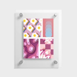 Assemble patchwork composition 7 Floating Acrylic Print