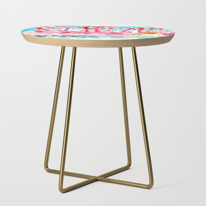 Welcome to Miami - Flamingos Illustration Side Table