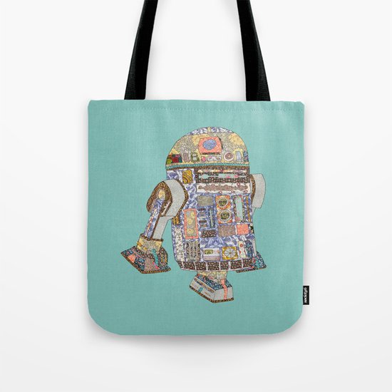 R2D2 Crashed Into A Flower Shop Tote Bag