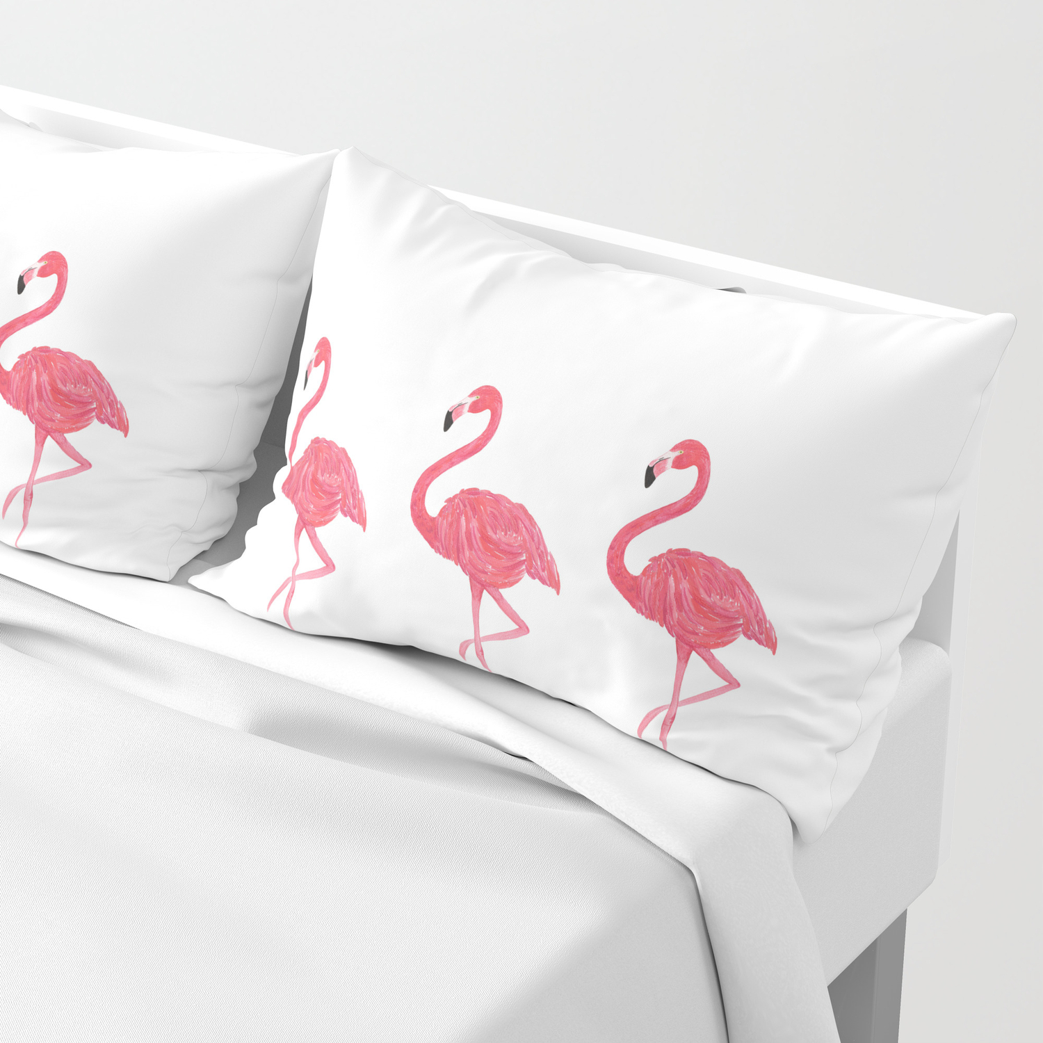 Flamingo Tropical Dance Pillow Sham By Peggieprints Society6