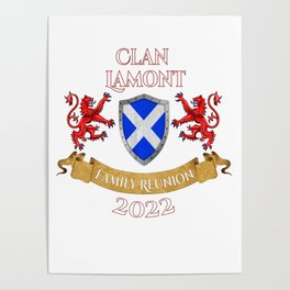 Lamont Family Reunion 2022 Scottish Clan Poster