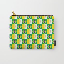 Mix of flag: Vatican and Brazil Carry-All Pouch | Papacy, Christianity, Brazilian, Church, Brazil, Rio, Pope, Saopaulo, Brasil, Pontifical 