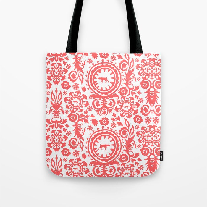WEIMARANER ON POINT IN RED Tote Bag by Blü Weim Designs | Society6